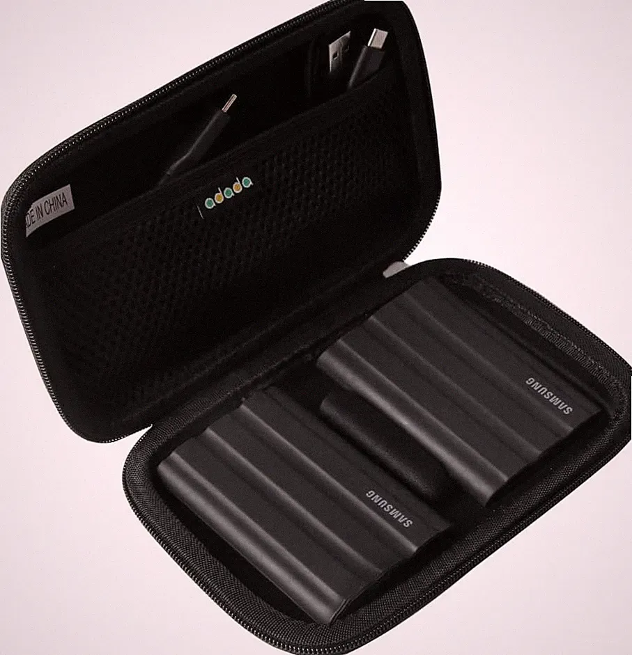 Hard Travel Case for Samsung T9/ T7 Shield 2TB / 1TB / 4TB, Portable SSD, USB 3.
