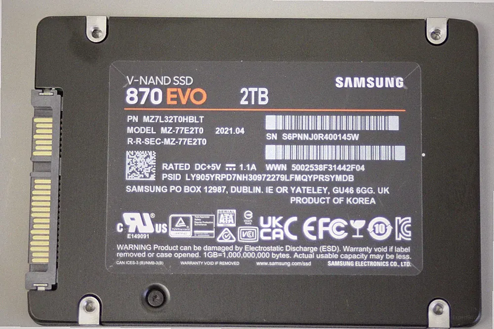 Samsung 2TB hard drive