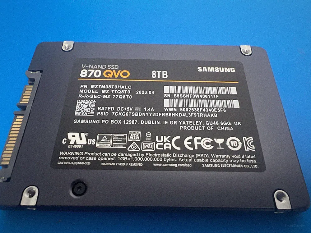Samsung 870 QVO - 8TB - MZ-77Q8T0 - SATA III - NEW PULL - 100% Health - SSD