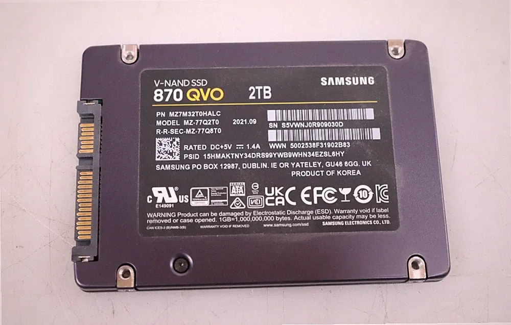 Samsung 870 QVO MZ-77Q2T0 2TB 2.5" SATA Solid State Drive