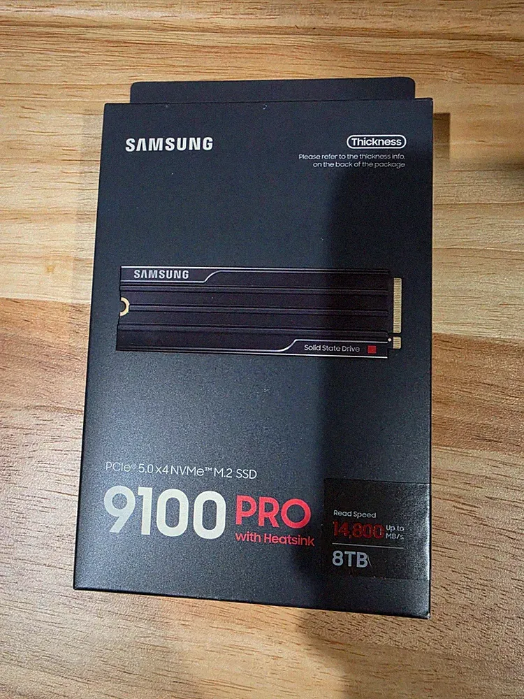 Samsung 9100 Pro 8TB w/ Heatsink NVMe Gen5 New Factory sealed