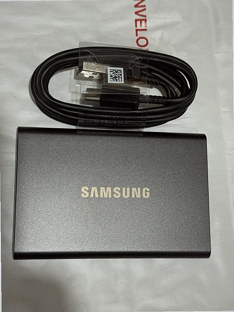 Samsung T7 2TB Portable SSD USB Gen 2 External Gray 100% good health opened box