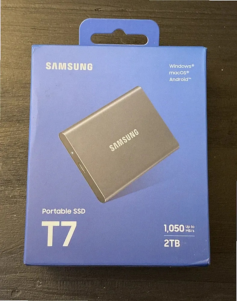 Samsung T7 2TB USB 3.2 Portable Solid State Drive - Titan Grey
