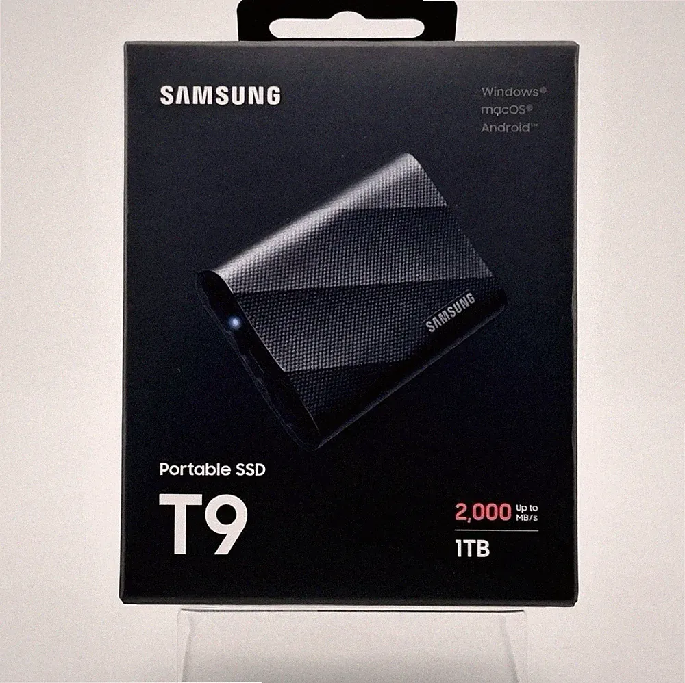 Samsung T9 1TB Portable External SSD 2X T7 SPEED w/USB C Cable Open Box