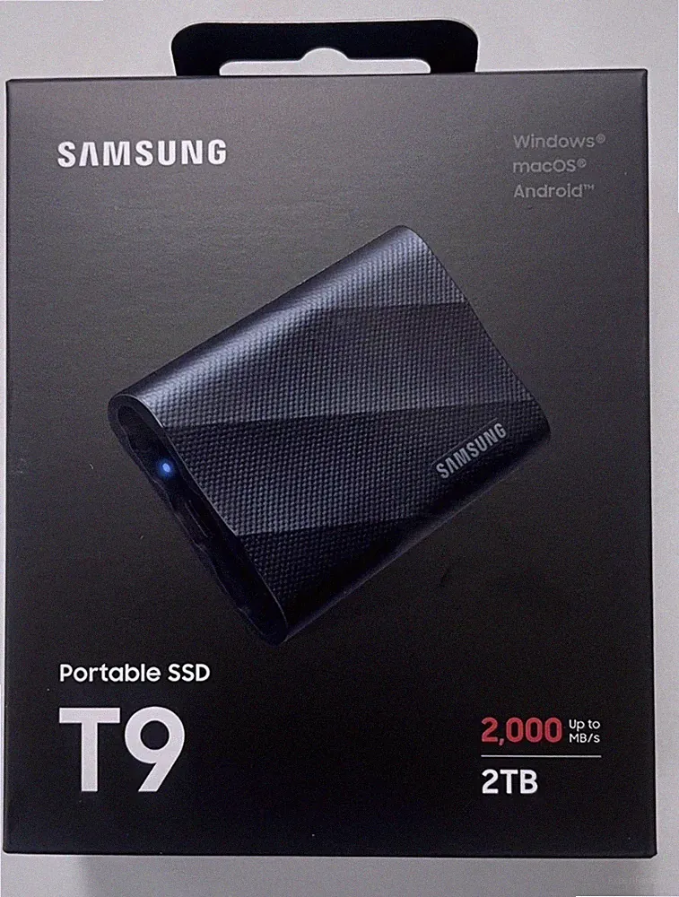 Samsung T9 Portable SSD 1TB Black 2000MB/s External Drive Windows macOS Android